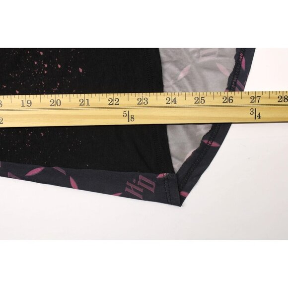 Harley-Davidson Women's Vinyl Wings Embellished Sheer Back Long Sleeve Top Sz S - Picture 7 of 10